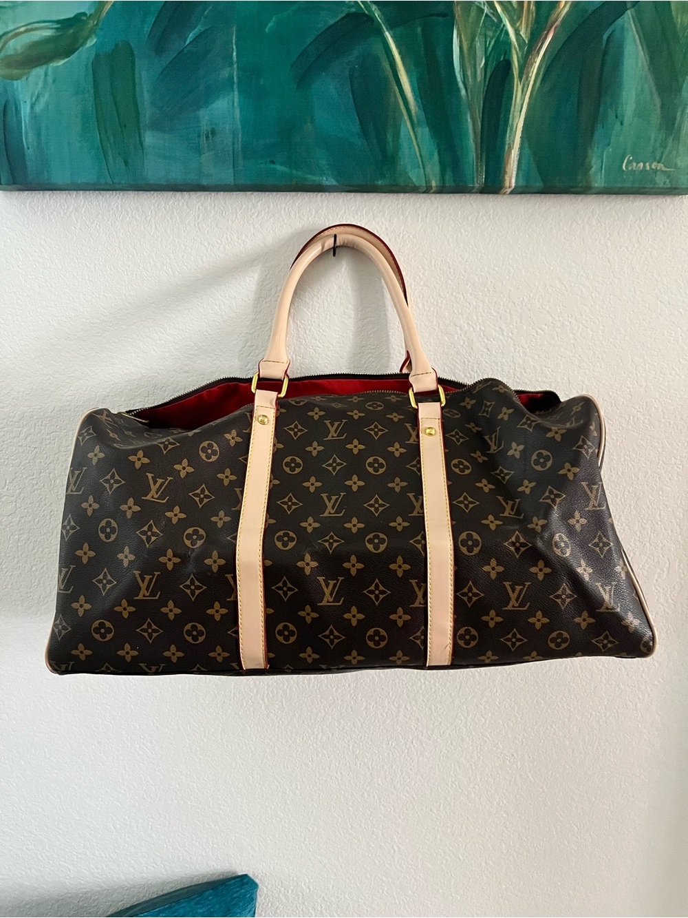 Monogram Keepall Travel Bag in Brown